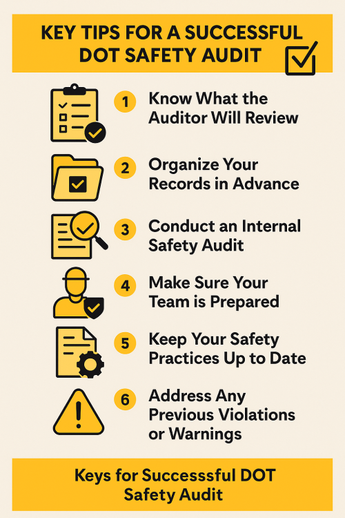 Key tips for a successful DOT safety audit